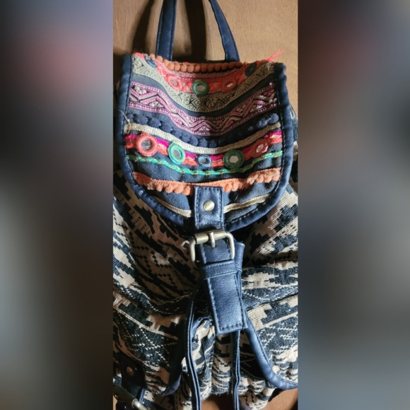 Cute boho mini backpack - Picture 2 of 3